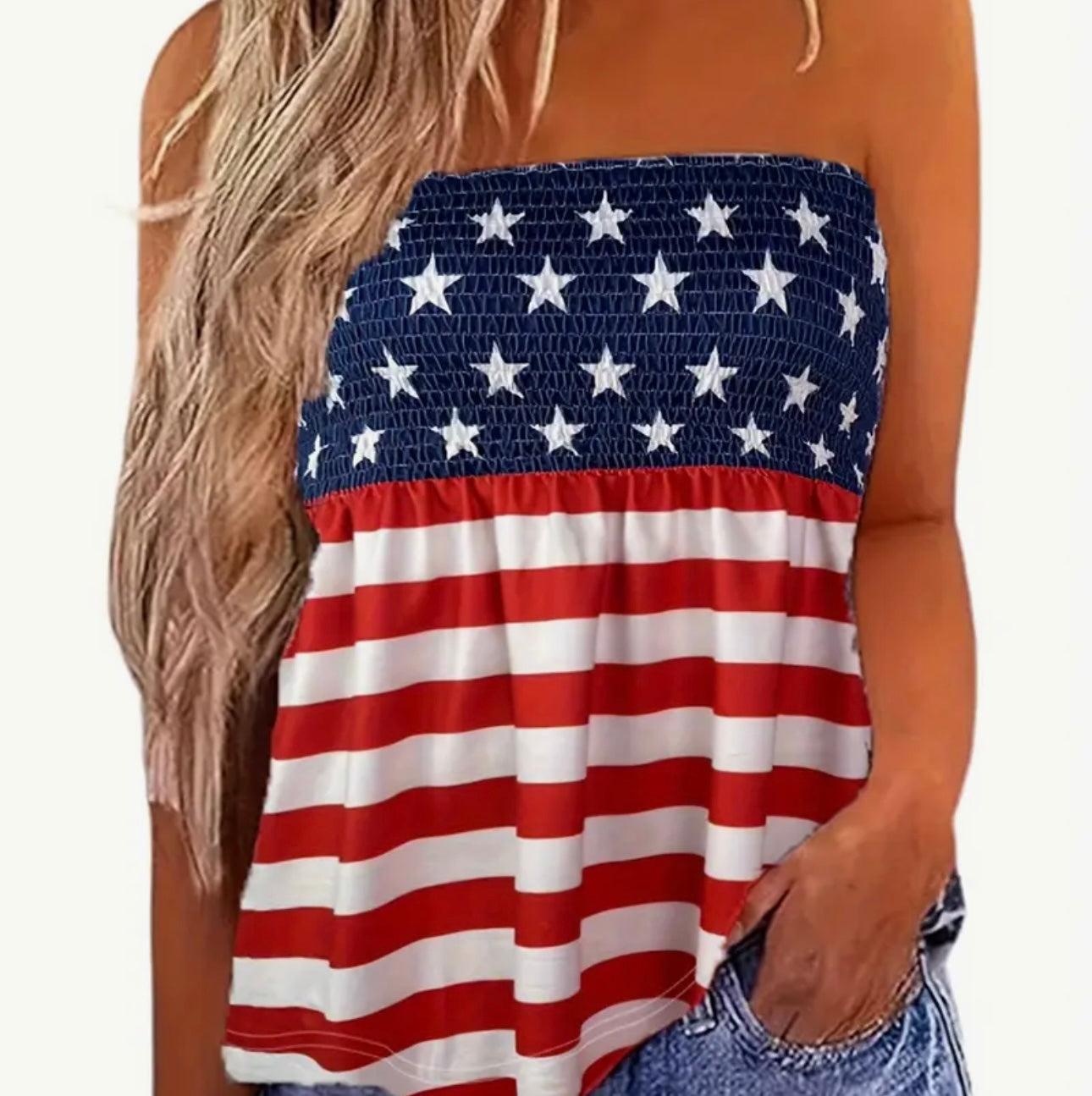 American Flag Tube Top