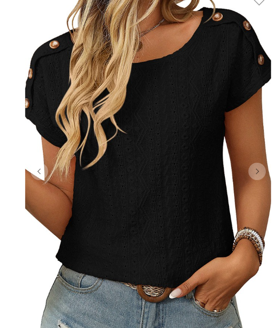 Collar Button SS Hollow Top $21