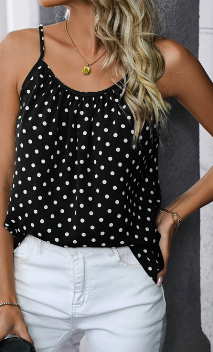 Polka Dot Cami Tank Top