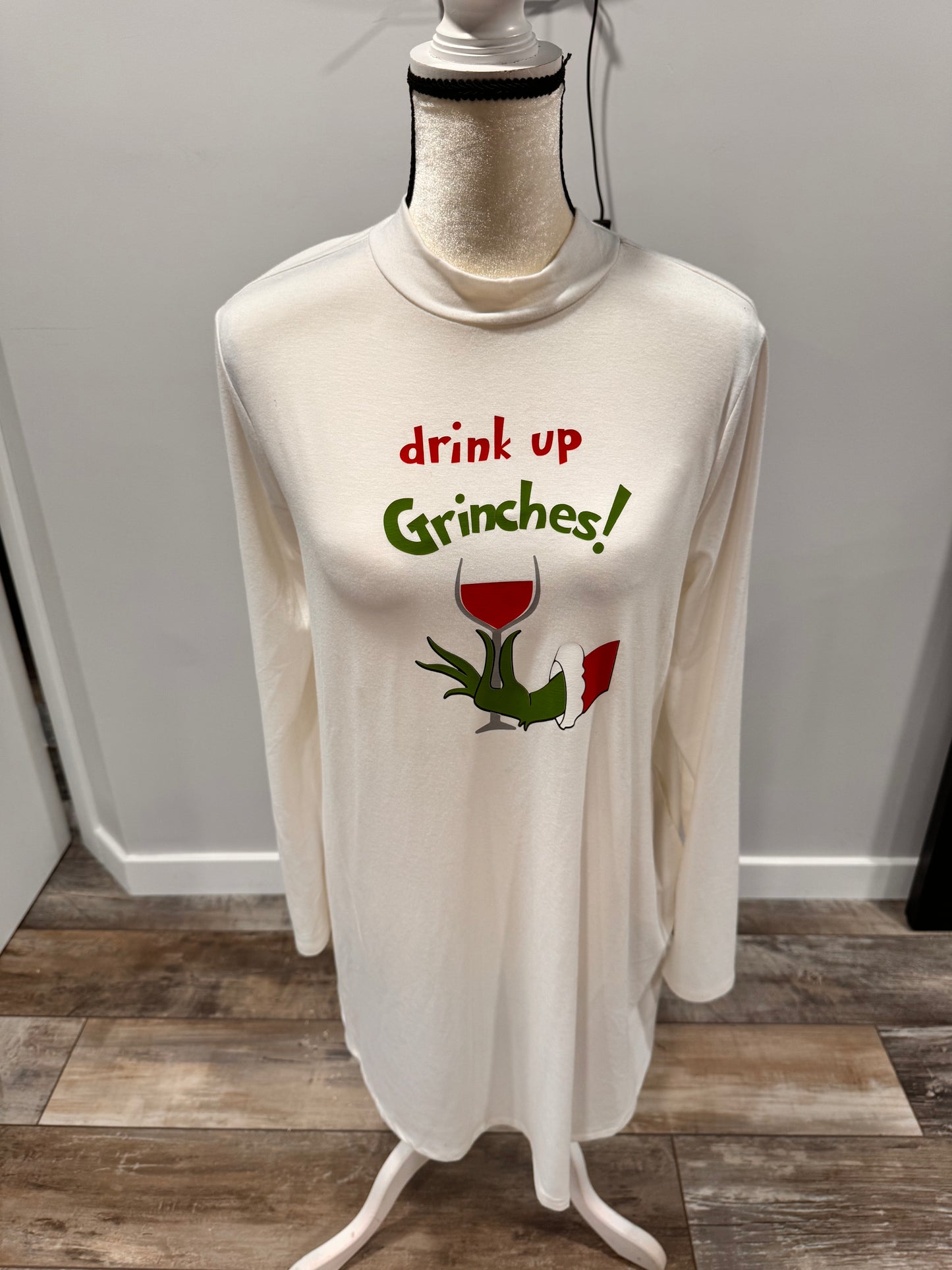 Plus Ivory long sleeve tunic