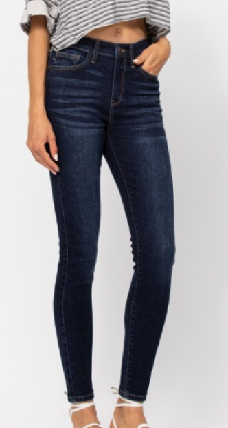 Judy Blue Hi Waist Skinny with handsanding