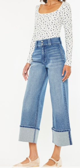 Kan Can 90's Cropped wide Jeans
