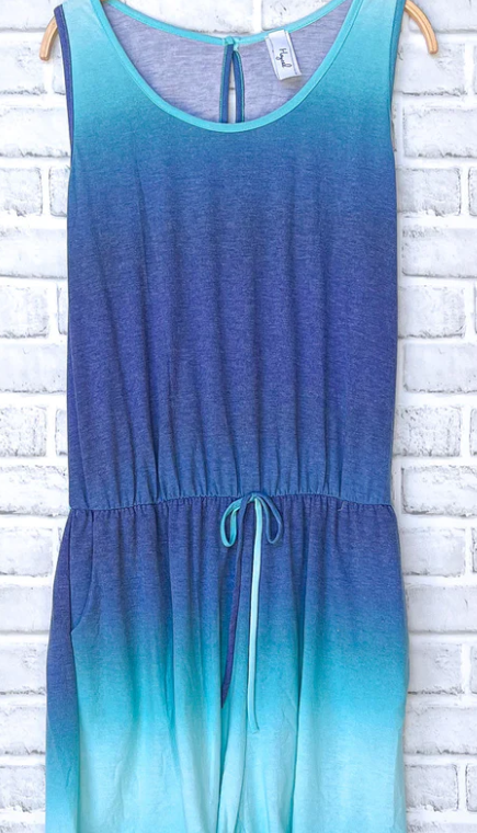 Ombre Pocketed Romper