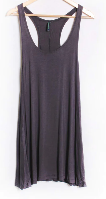 Plus Dark Gray Scoop Neck Tank