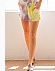 Purple Yellow Tie Dye Short
