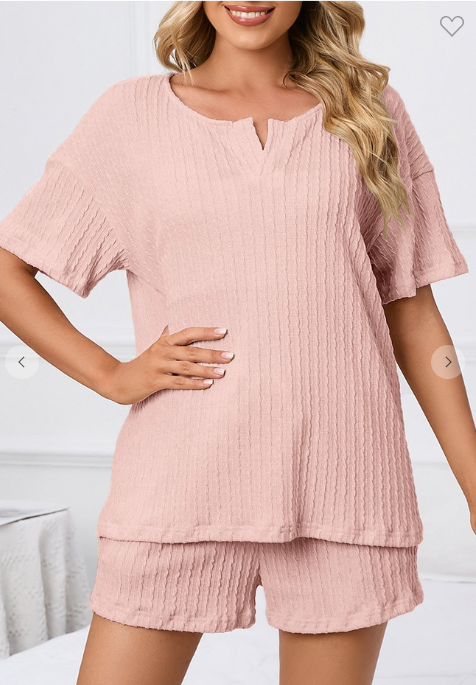 Leisure and Comfortable Loose V-neck Set