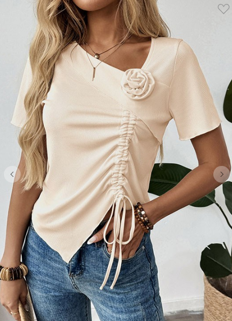 Apricot Rose Cinch Top