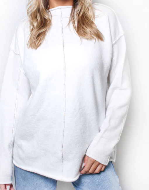 White Inverted Sweater