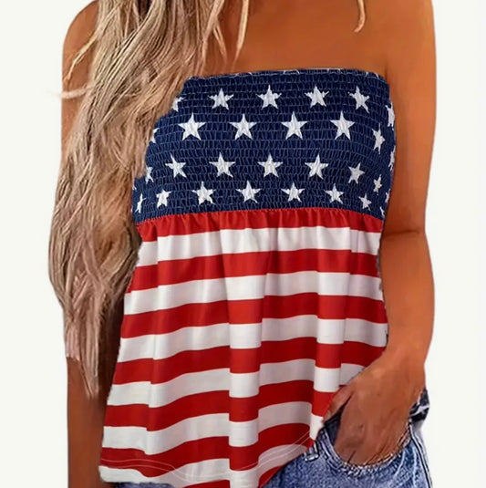American Flag Tube Top