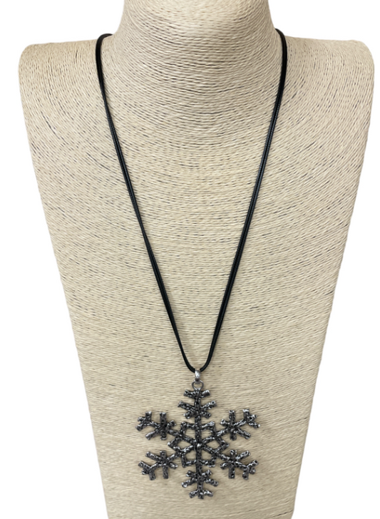 Antique Snowflake Necklace