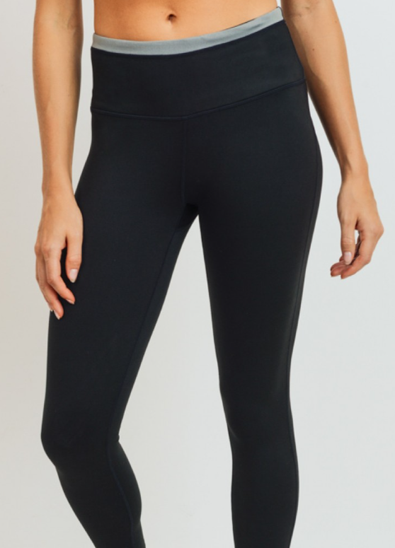 Black Diamond Back High Waist Leggings