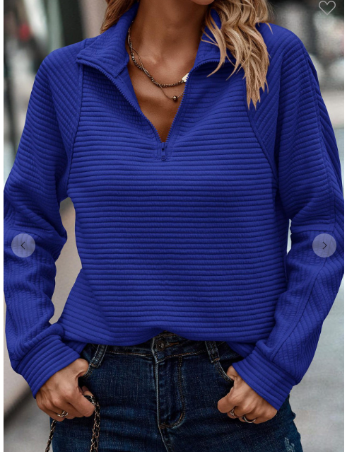 Stand Up Collar 1/4 Zip Top