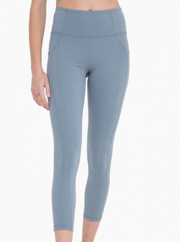 Blue essential pocket highwaist leggings