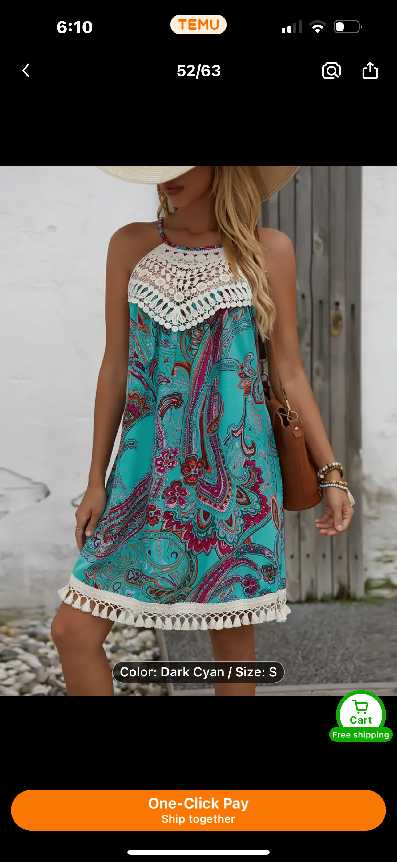 Crochet top dress