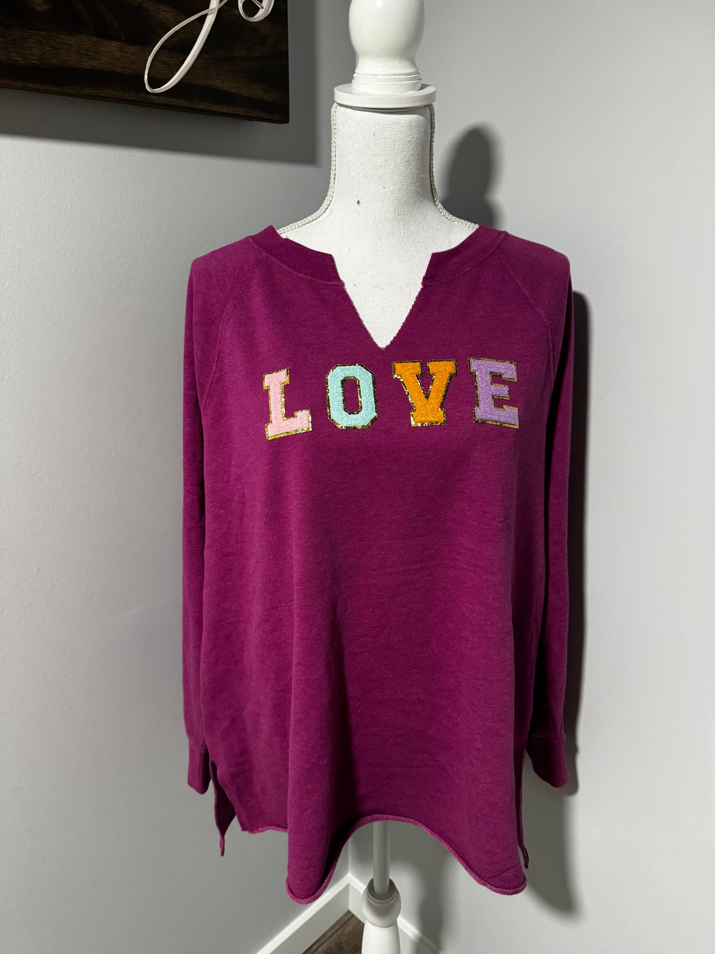 Magenta Love Sweatshirt