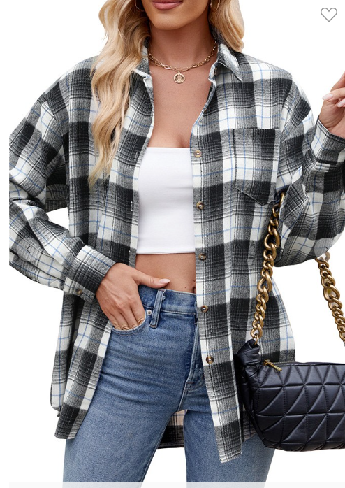 Plaid Loose Checkered Button Shirt