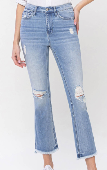 Flying Monkey High Rise Kick Flare Jeans