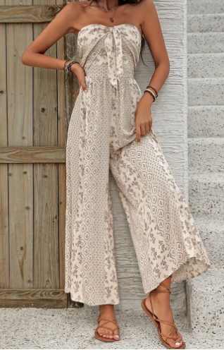 Geometric Pattern Jumpsuit