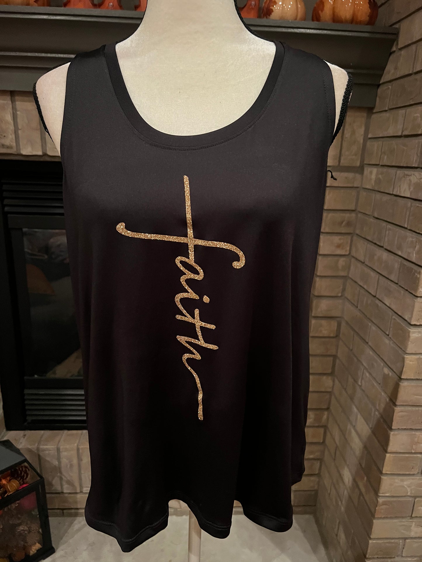 Black Faith Tank Top