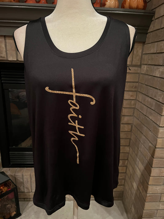 Black Faith Tank Top