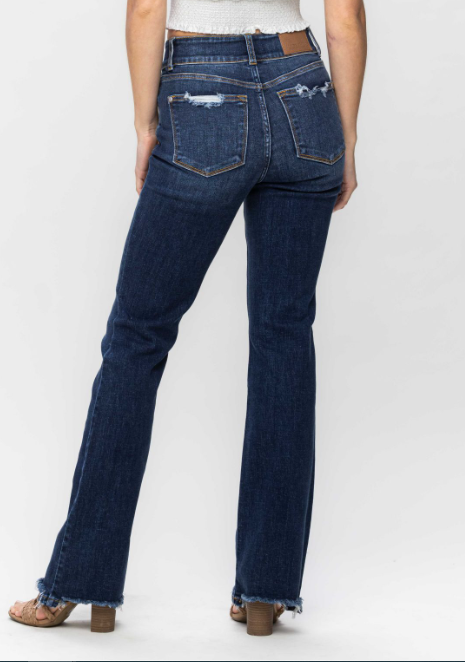 Judy Blue High Waist Vintage Frayed Hem Bootcut