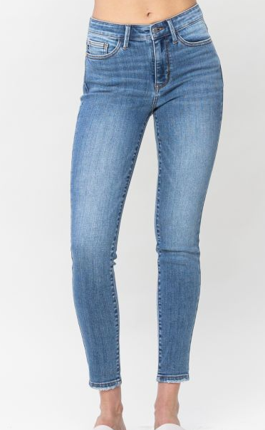 Judy Blue Midrise Vintage Skinny Jeans