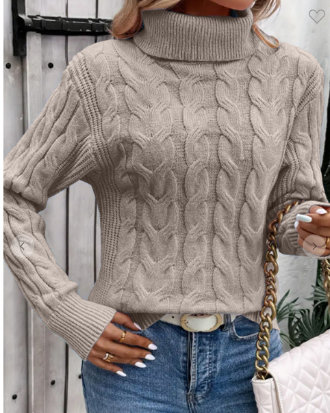 Turtleneck Twist Sweater