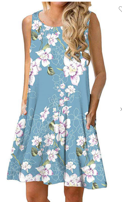 Floral Flowy Pocket Tank Sundress