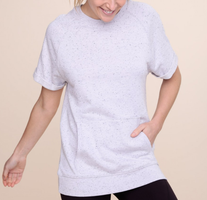 Lilac Sprinkle Short Sleeve Top