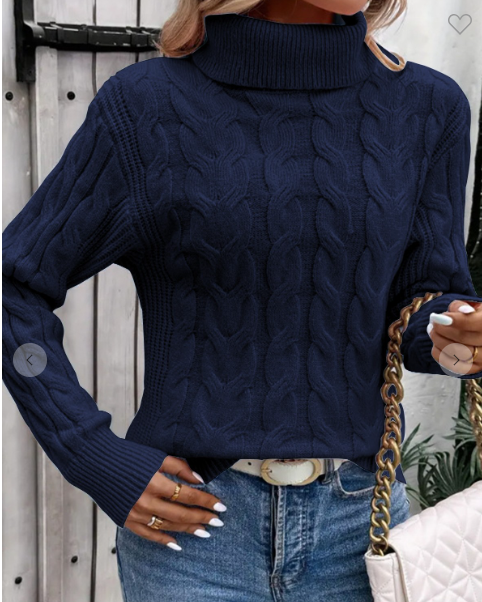 Turtleneck Twist Sweater