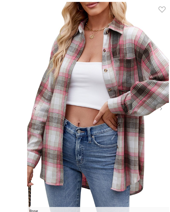 Plaid Loose Checkered Button Shirt