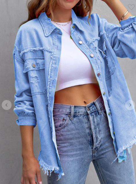 Rugged and Torn Denim Jacket