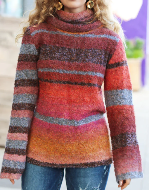 Stripe Boucle Sweater