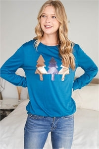 Plus Teal Tree Top