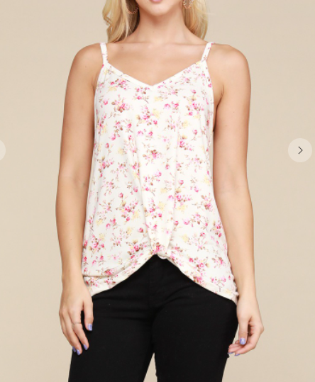 Plus Ivory Pink Tank