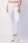 White Yoga Waist Leggings
